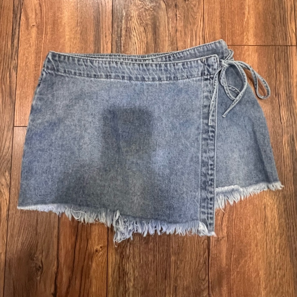 Rewash Blue Denim Skirt